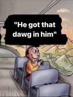He got that dawg in him: zero willingness to give up